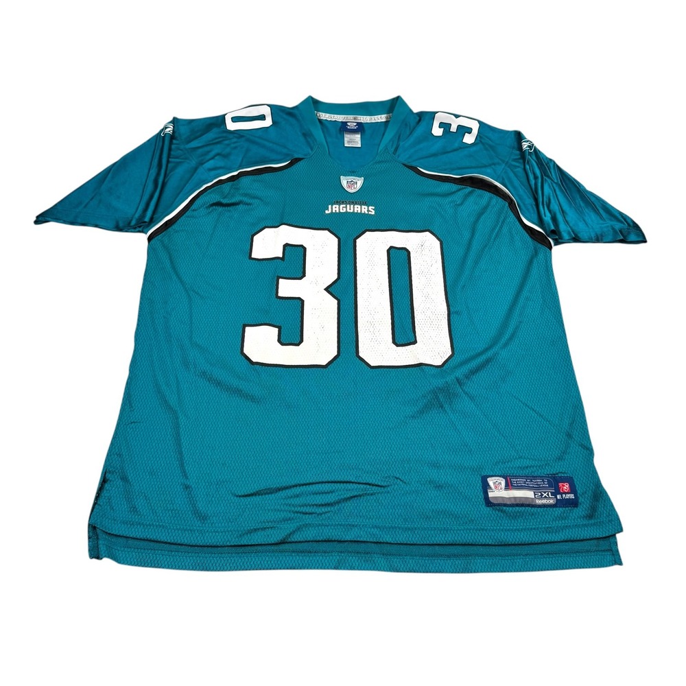 Jacksonville Jaguars Jersey Mens 2XL Green NFL Reebok Coleman 30 On Field